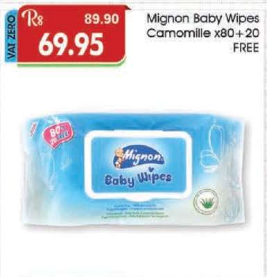 Mignon Baby Wipes Camomille x80+20