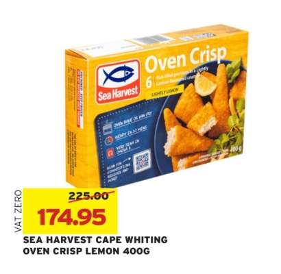 Sea Harvest Cape Whiting Oven Crisp Lemon 400g