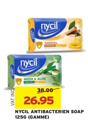 NYCIL ANTIBACTERIEN SOAP 125G (GAMME)