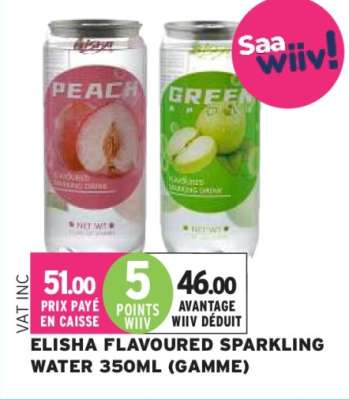 ELISHA FLAVOURED SPARKLING WATER 350ML (GAMME)