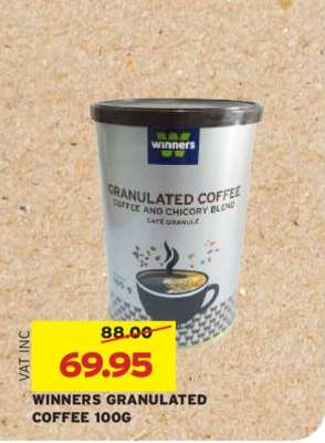 WINNERS GRANULATED COFFEE 100G