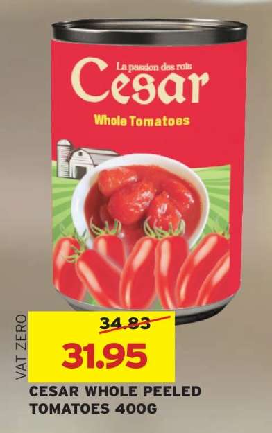 CESAR WHOLE PEELED TOMATOES 400G