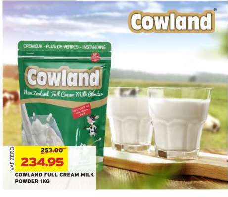 COWLAND FULL CREAM MILK POWDER 1KG