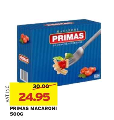 PRIMAS MACARONI 500G