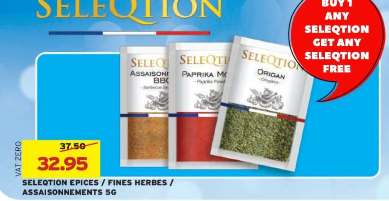 SELEQTIONS EPICES / FINES HERBES / ASSAISONNEMENTS 5G