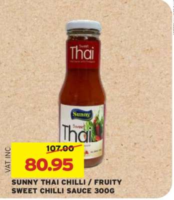 SUNNY THAI CHILLI / FRUITY SWEET CHILLI SAUCE 300G