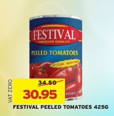 FESTIVAL PEELED TOMATOES 425G