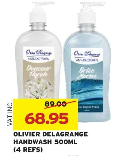 OLIVIER DELAGRANGE HANDWASH 500ML (4 REFS)