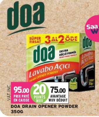 DOA DRAIN OPENER POWDER 350G