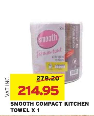SMOOTH COMPACT KITCHEN TOWEL X 1