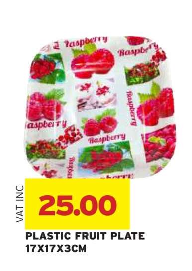 PLASTIC FRUIT PLATE