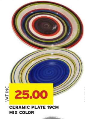 CERAMIC PLATE 19CM