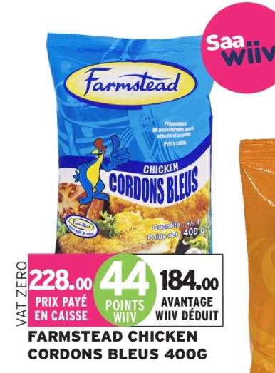 FARMSTEAD CHICKEN CORDONS BLEUS 400G