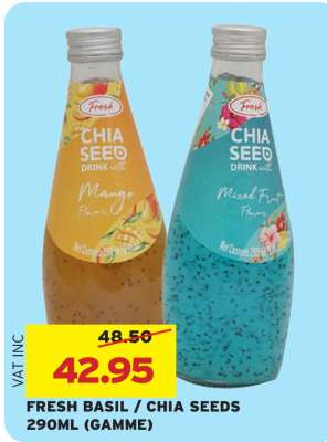 FRESH BASIL/CHIA SEEDS 290ML (GAMME)