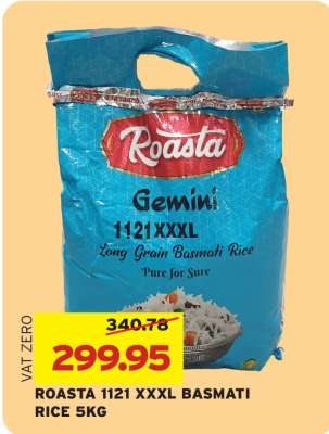 ROASTA 1121 XXXL BASMATI RICE 5KG