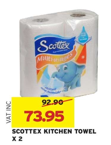 SCOTTEX KITCHEN TOWEL X 2