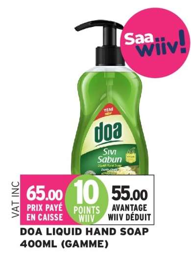 DOA LIQUID HAND SOAP 400ML (GAMME)