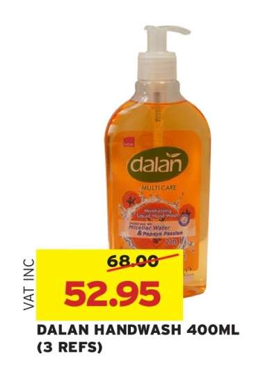 DALAN HANDWASH 400ML (3 REFS)