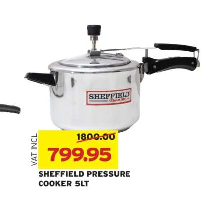 SHEFFIELD PRESSURE COOKER 5LT