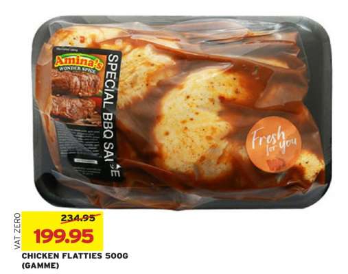 CHICKEN FLATTIES 500G (GAMME)
