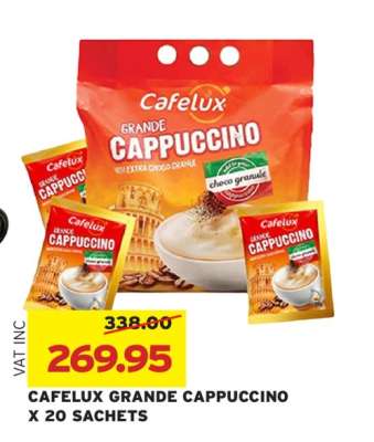 CAFELUX GRANDE CAPPUCCINO X 20 SACHETS