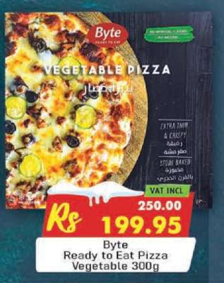 Byte Ready To Eat Pizza Vegetable 300g
