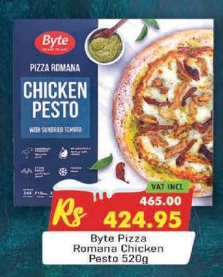 Byte Pizza Romana Chicken Pesto 520g