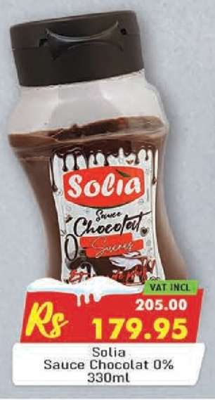 Solia Sauce Chocolat 0%