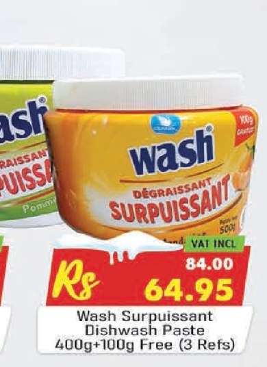 Wash Surpuissant Dishwash Paste
