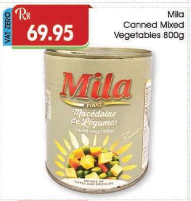 Mila Canned Mixed Vegetables 800g