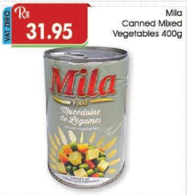 Mila Canned Mixed Vegetables 400g