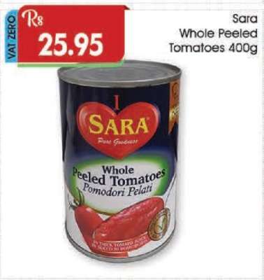 Sara Whole Peeled Tomatoes 400g