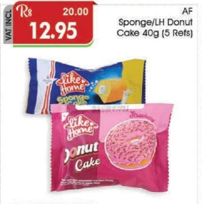 Sponge/LH Donut Cake 40g (5 Refs)