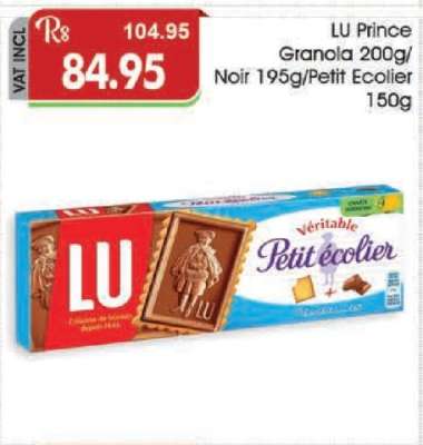 LU Prince Granola 200g/Noir 195g/Petit Ecolier 150g