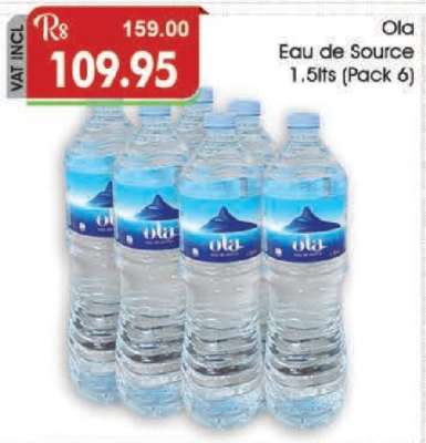 Ola Eau de Source 1.5lts (Pack 6)