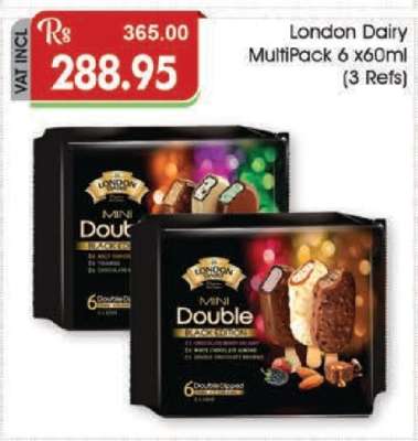 London Dairy MultiPack 6 x 60ml (3 Refs)