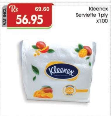 Kleenex Serviette 1ply x100