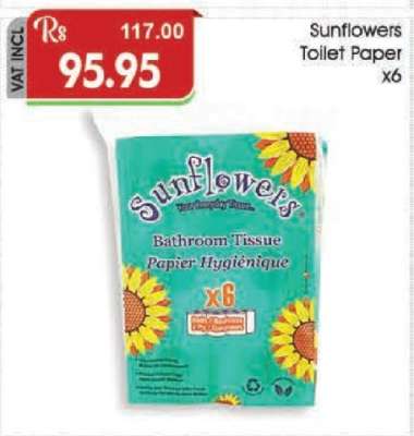 Sunflowers Toilet Paper x6