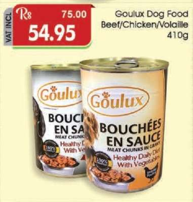 Goulux Dog Food Beef/Chicken/Volaille