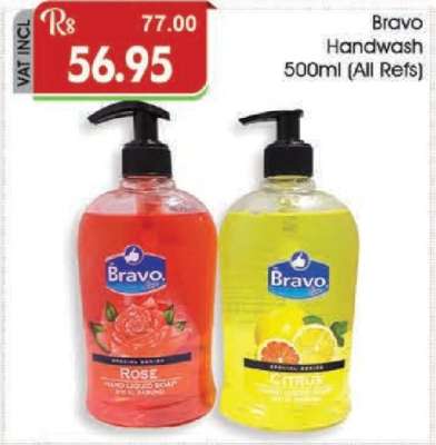 Bravo Handwash 500ml (All Refs)