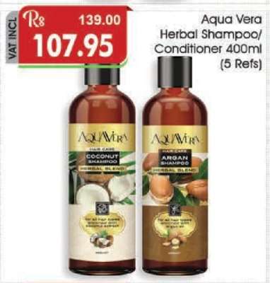 Aqua Vera Herbal Shampoo/Conditioner 400ml