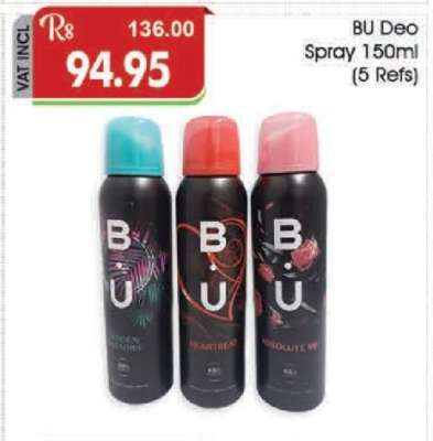 B.U. Deo Spray 150ml