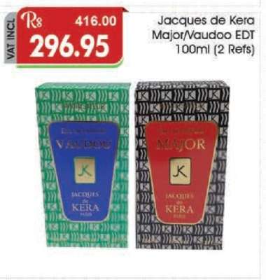 Jacques de Kera Major/Vaudoo EDT 100ml (2 Refs)
