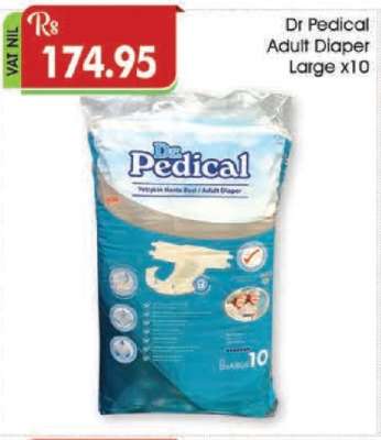 Dr Pedical Adult Diaper Large x10