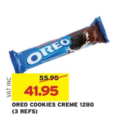 OREO COOKIES CREME 128G (3 REFS)