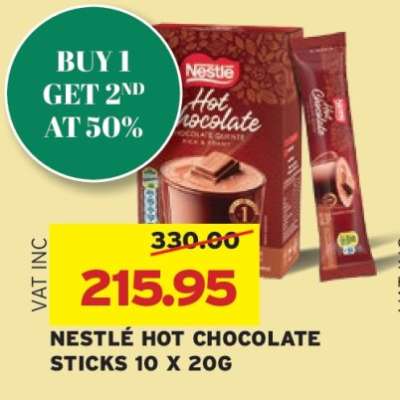 NESTLÉ HOT CHOCOLATE STICKS 10 X 20G