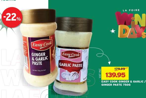 EASY COOK GINGER & GARLIC / GINGER PASTE 750G