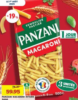 PANZANI MACARONI INTERN