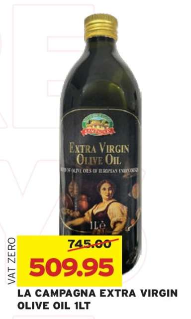 LA CAMPAGNA EXTRA VIRGIN OLIVE OIL 1LT
