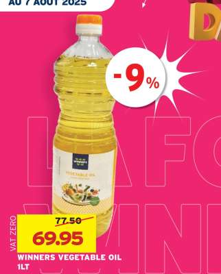 WINNERS VEGETABLE OIL 1LT